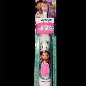 Gabby's Dollhouse Kids Electric Toothbrush - Pink and White